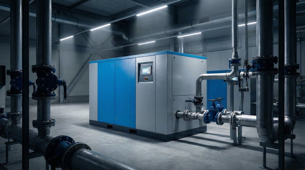 מדחס בורגי תעשייתי - מדחס אוויר בורגי לתעשייה